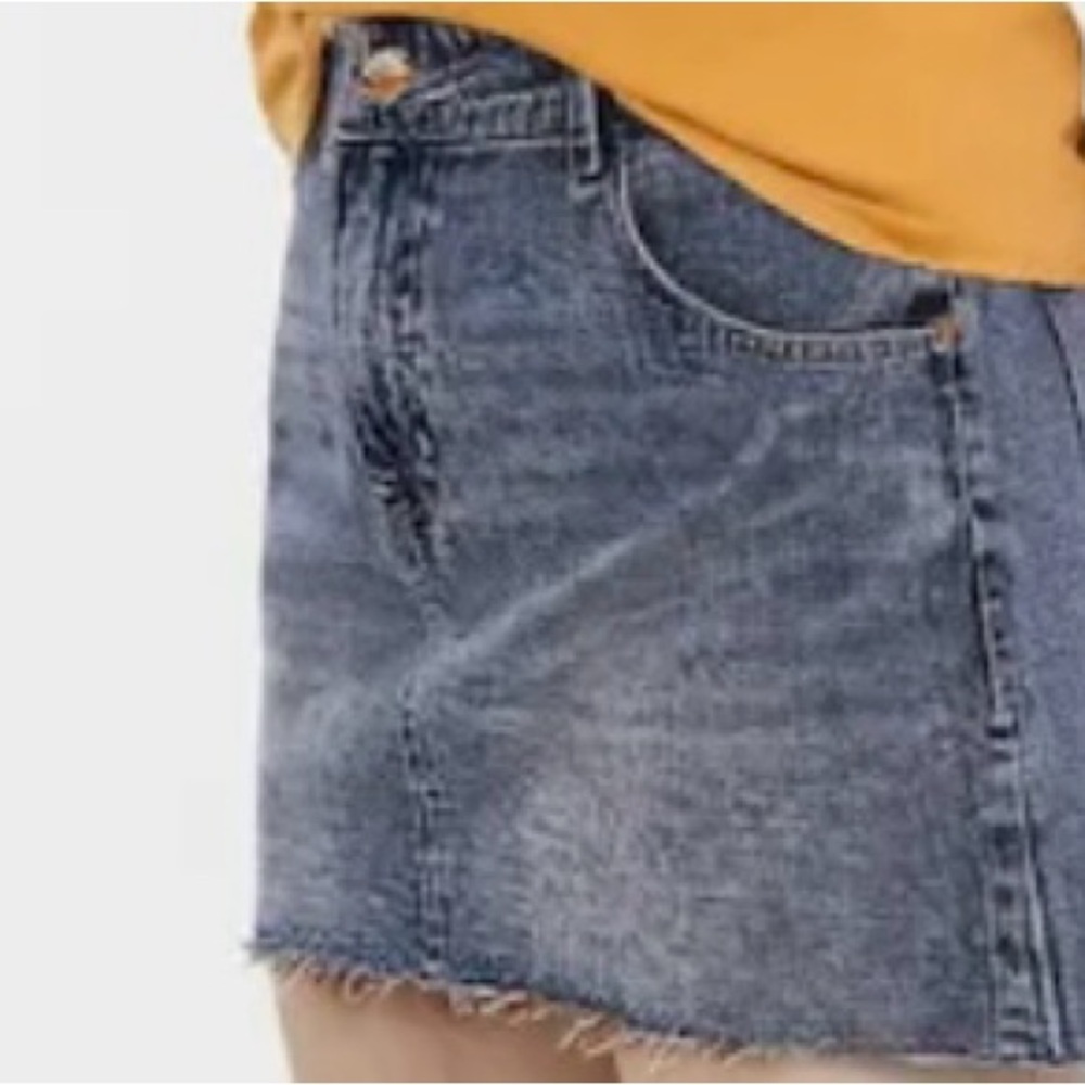 No Boundaries Blue Denim Mini Skirt
